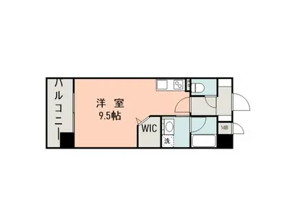 サムティ慶徳レジデンスII(ワンルーム/8階)の間取り写真