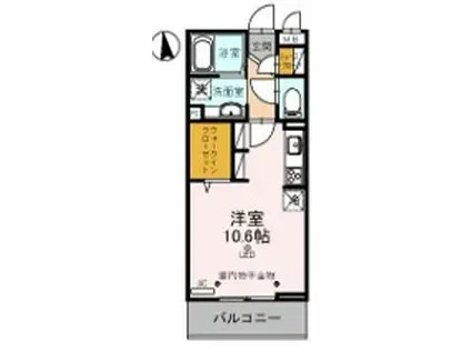 TS COURT(ワンルーム/3階)の間取り写真