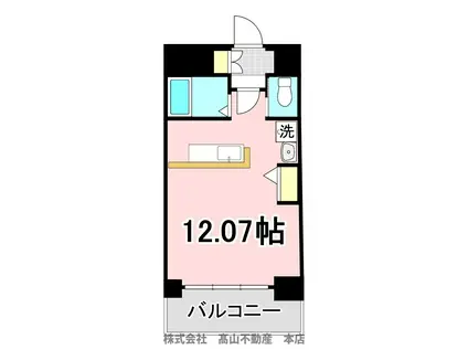 シンワビル(ワンルーム/4階)の間取り写真