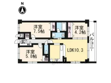 I.HOUSE02(3LDK/2階)の間取り写真