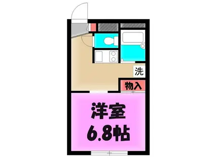 シャルマン大塚(1K/1階)の間取り写真