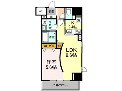 D-ROOM早稲田(1LDK/3階)の間取り写真