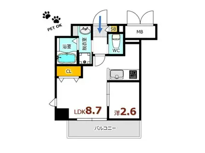 月光鎮守府(1LDK/1階)の間取り写真