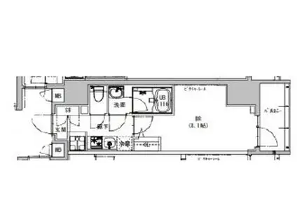 S-RESIDENCE神田AVANCE エスレジデンス神田アバンス(1K/5階)の間取り写真
