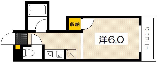 STビルNO.13(1K/1階)の間取り写真