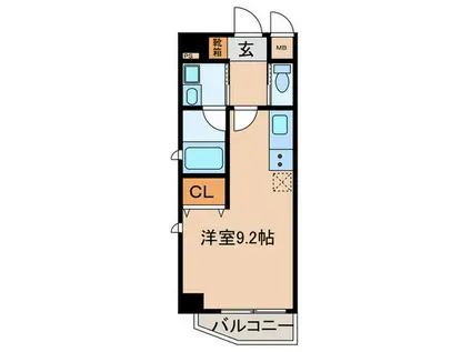 G-RESIDENCE SASASHIMA LIVE(ワンルーム/2階)の間取り写真