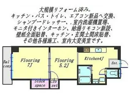 反町マンション(2K/3階)の間取り写真