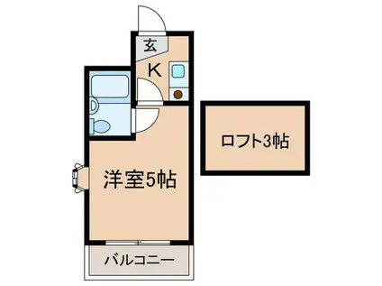 カームハウス井荻(1K/2階)の間取り写真