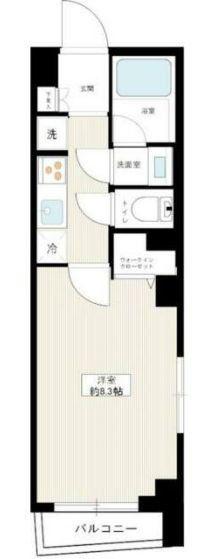 HYS STAGE 西荻窪(1K/2階)の間取り写真