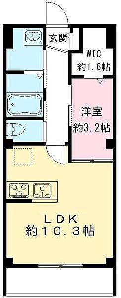 YOUR MAISON スカイガーデン上石神井(1LDK/3階)の間取り写真