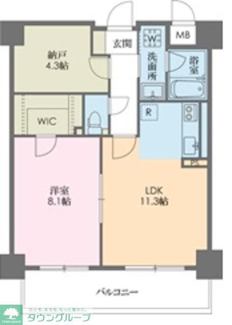 シャンティ住吉(1SLDK/3階)の間取り写真