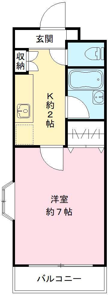 エクラ・ド・アージュ(1K/4階)の間取り写真