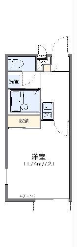 レオパレスオリーブIII(1K/1階)の間取り写真