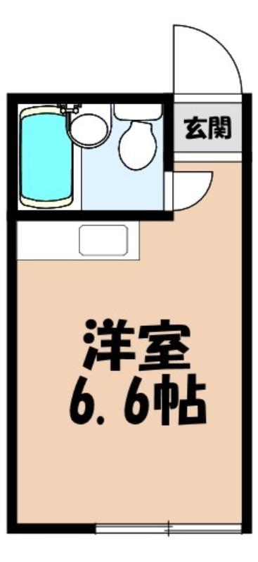 メゾンホワイト(ワンルーム/3階)の間取り写真
