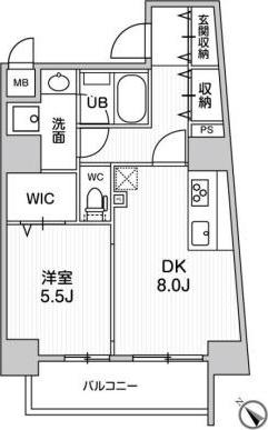 ROOTS HIGASHI NAGASAKI(1LDK/10階)の間取り写真