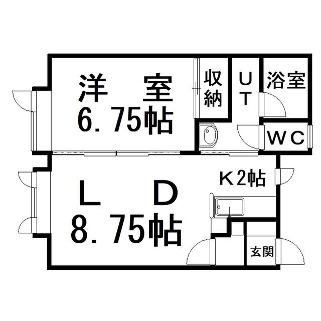 オリーブ21(1LDK/1階)の間取り写真