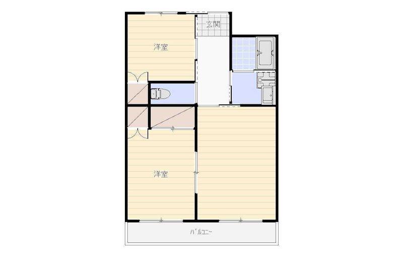RE・POSE半田山(2LDK/3階)の間取り写真