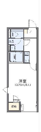 レオネクストエルヴィータ(1K/2階)の間取り写真