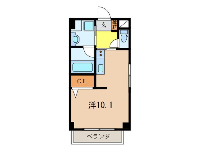 エビスコート西宮(ワンルーム/7階)の間取り写真