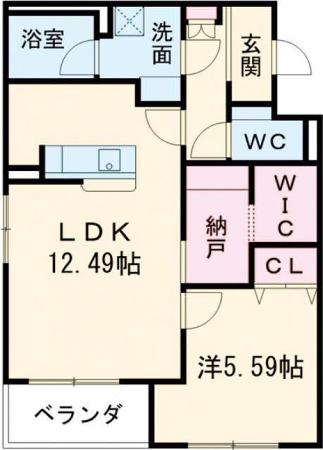 カーサパズ E(1SLDK/3階)の間取り写真