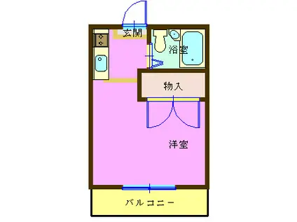 ネオマージュ(ワンルーム/1階)の間取り写真