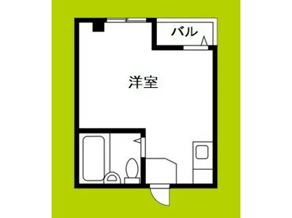 アールユーアイ21(ワンルーム/3階)の間取り写真