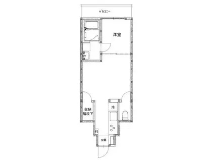 LE VERJU(1LDK/1階)の間取り写真