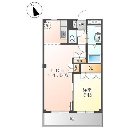 ハーブハウス(1LDK/2階)の間取り写真