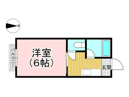 サンコート727(1K/2階)の間取り写真