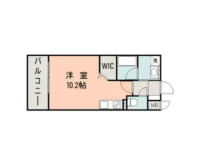 サムティ慶徳レジデンスII(ワンルーム/11階)の間取り写真