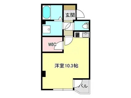 デイジーヒル(ワンルーム/5階)の間取り写真