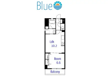 グランデュールIII江ノ島(1LDK/4階)の間取り写真