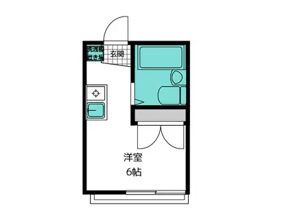 グレース(ワンルーム/1階)の間取り写真