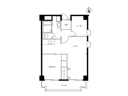 リバブル金陵(3LDK/4階)の間取り写真