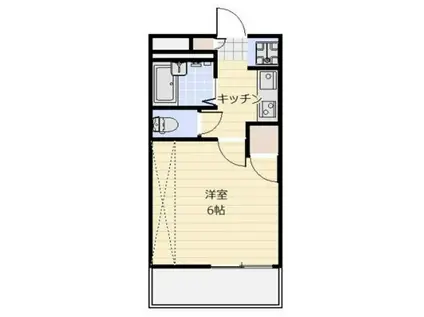 CASA TRINITY(1K/1階)の間取り写真