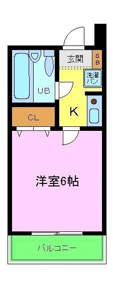 アヴニールふじわら(1K/5階)の間取り写真