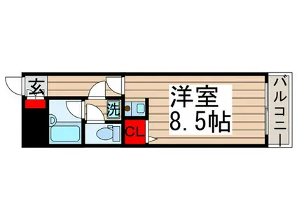 グリーンフォレスト(ワンルーム/3階)の間取り写真