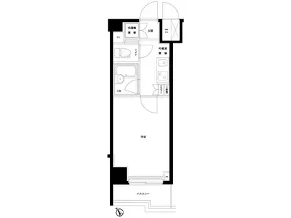 ルーブル南池袋(1K/5階)の間取り写真