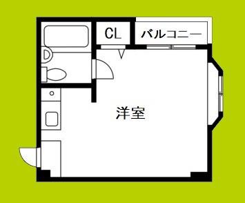 キューブ西加賀屋(ワンルーム/4階)の間取り写真