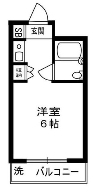 ダイホープラザ護国寺(ワンルーム/1階)の間取り写真