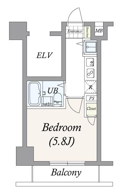 菱和パレス三軒茶屋壱番館(1K/2階)の間取り写真