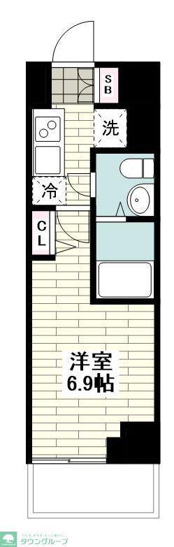 S-RESIDENCE横濱吉野町(1K/10階)の間取り写真