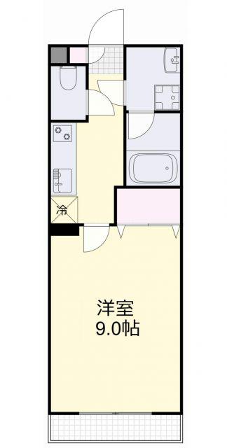 ゲパール高島駅前(1K/1階)の間取り写真