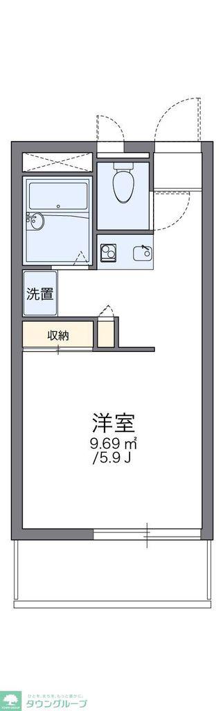 レオパレスけやき(1K/3階)の間取り写真