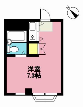ファーストハイム(ワンルーム/2階)の間取り写真