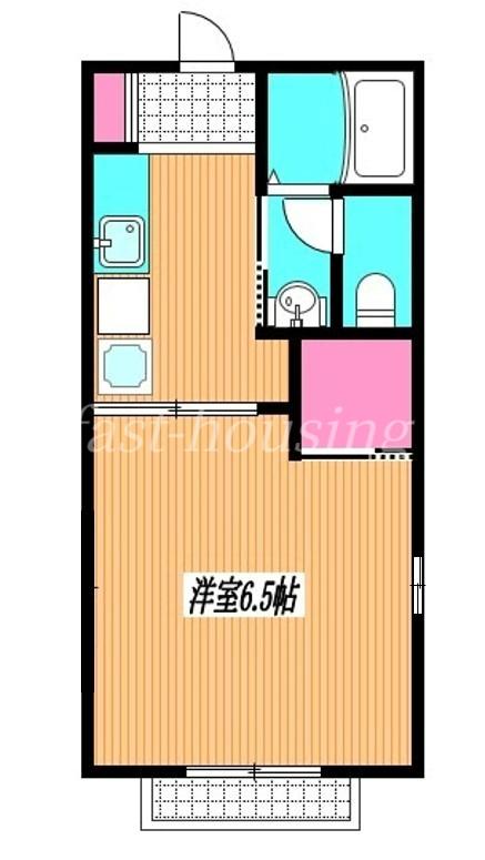 グリーンリーブスタチバナA(1K/2階)の間取り写真