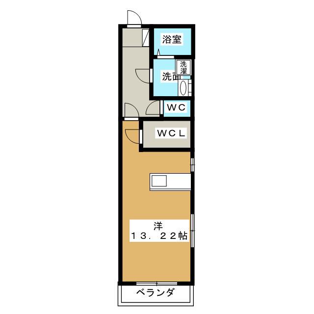 イーダッシュ梅屋町II(ワンルーム/5階)の間取り写真