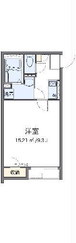 クレイノラーナII(1K/1階)の間取り写真