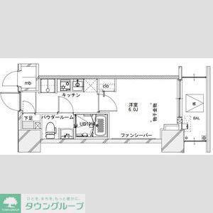 S-RESIDENCE松戸IRISE(1K/2階)の間取り写真