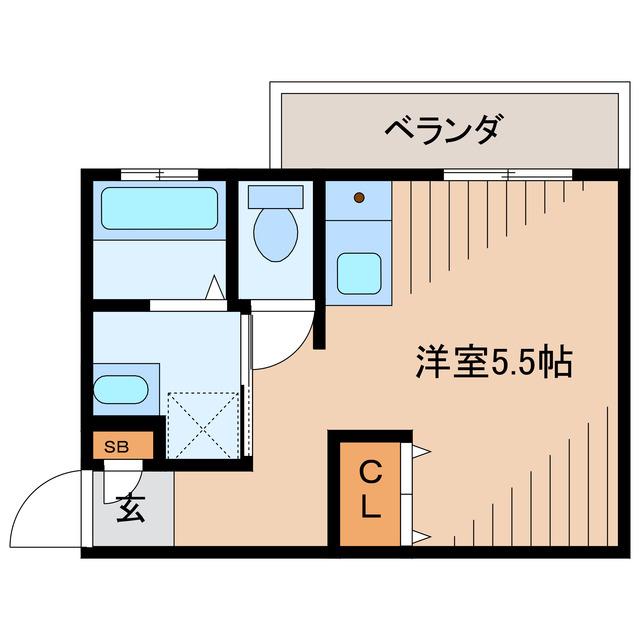 高良共同(ワンルーム/1階)の間取り写真
